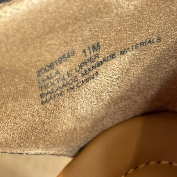 Kelly & Katie Gala Espadrille Wedge Sandal Women’s Size 11M. Blue /White Stripe - Picture 5 of 10